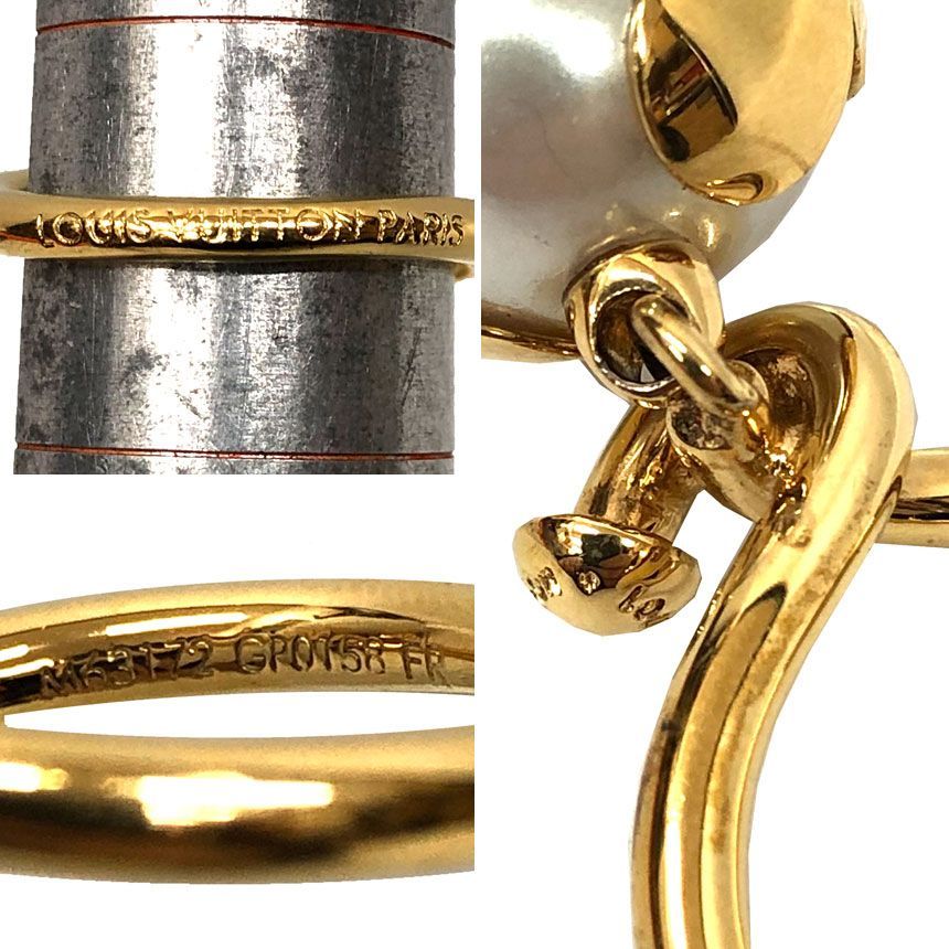 Louis Vuitton Bag Knotty Pearl Monogram L Gold Ring