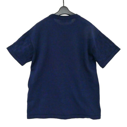 Louis Vuitton Sleeve Monogram Cotton Short Knit T-Shirt Navy