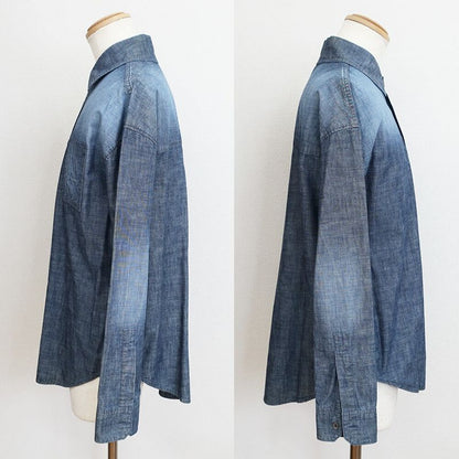 Loewe Denim Shirt Jacket 42 Blue Cotton
