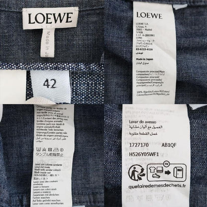 Loewe Denim Shirt Jacket 42 Blue Cotton