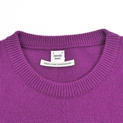 Hermes Short Sleeve Knit Pink 34 Cashmere Flat