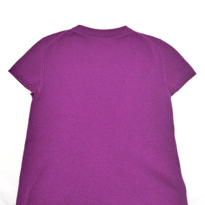 Hermes Short Sleeve Knit Pink 34 Cashmere Flat