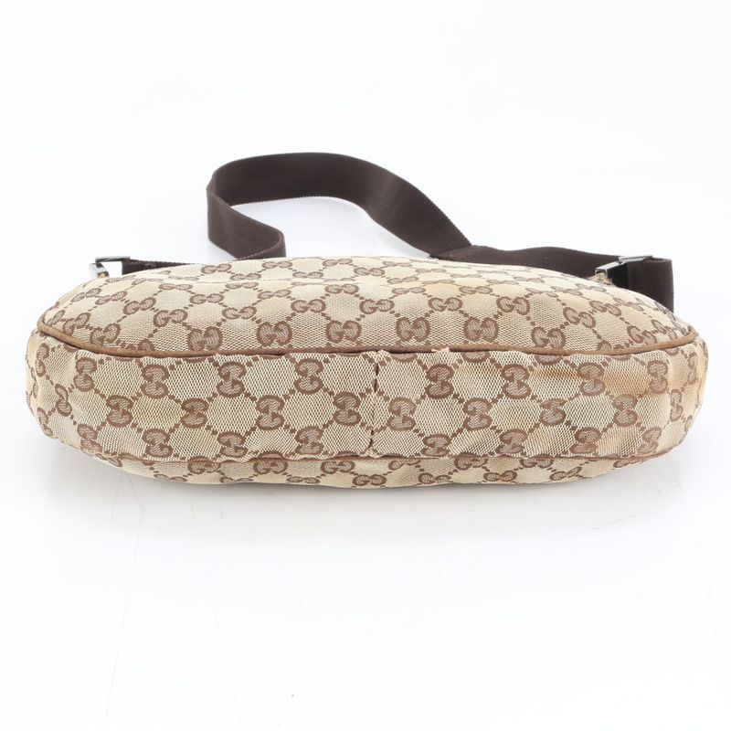 Gucci GG Canvas Leather Shoulder Bag