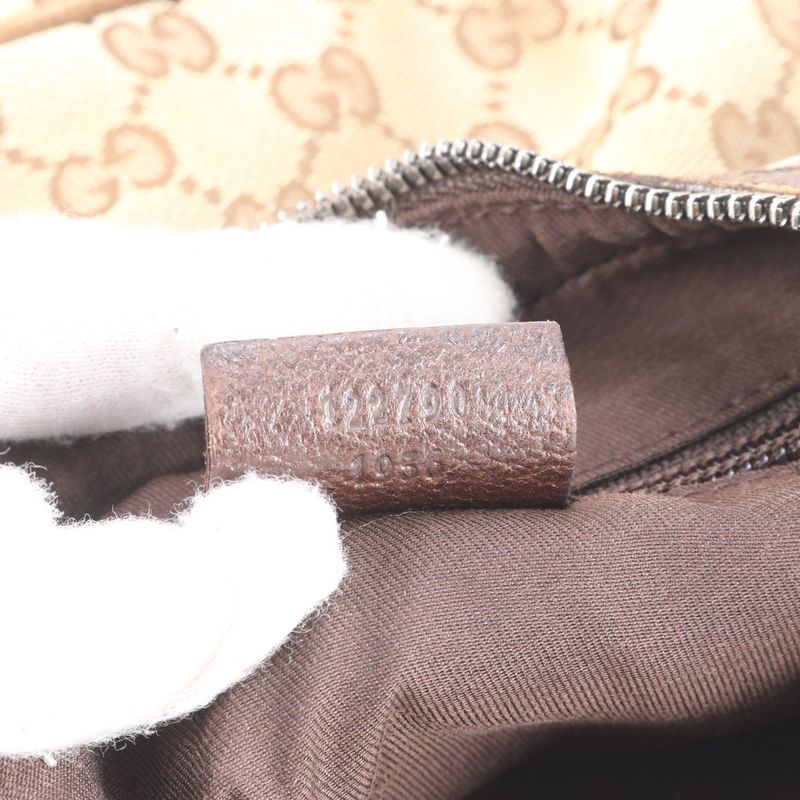 Gucci GG Canvas Leather Shoulder Bag