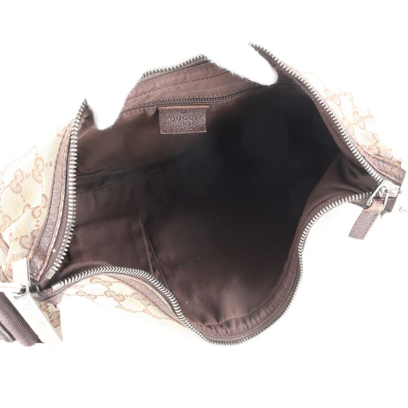 Gucci GG Canvas Leather Shoulder Bag