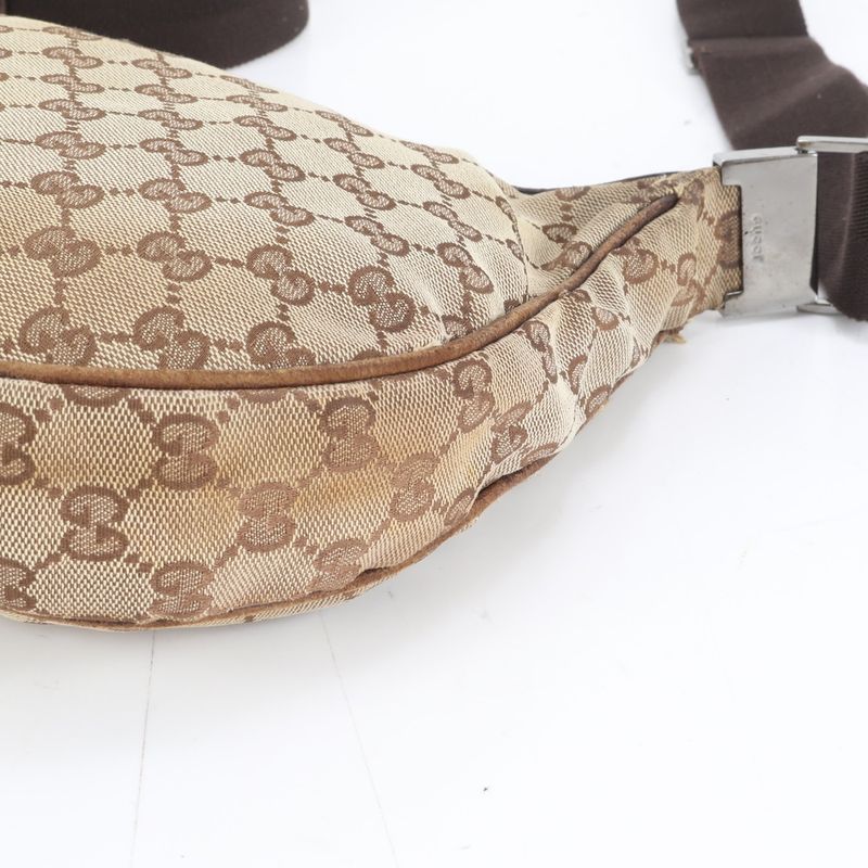 Gucci GG Canvas Leather Shoulder Bag