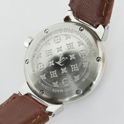 Louis Vuitton Tambour PM Brea Pink Shell Dial Watch