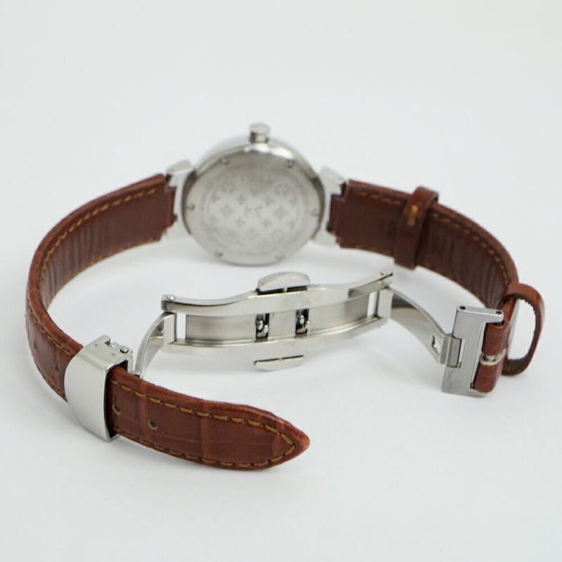 Louis Vuitton Tambour PM Brea Pink Shell Dial Watch