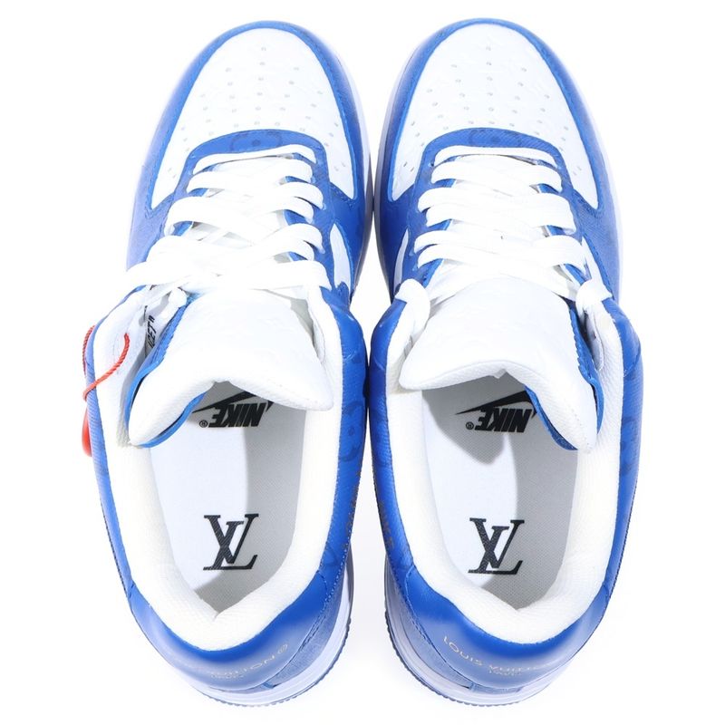 Louis Vuitton Air Force 1 Low by Virgil Abloh Nike Sneaker White Blue