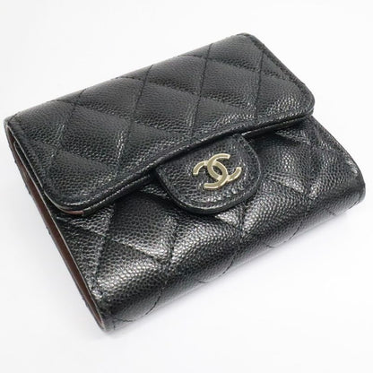 Chanel Classic Small Flap Wallet Black Caviar Leather