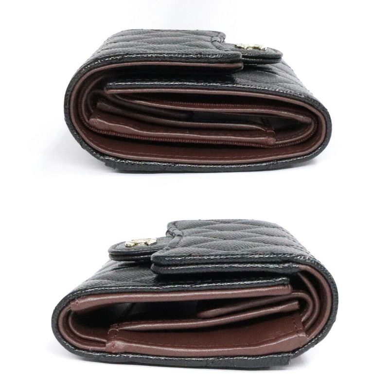 Chanel Classic Small Flap Wallet Black Caviar Leather
