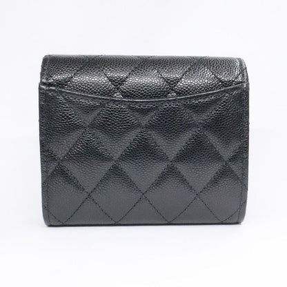 Chanel Classic Small Flap Wallet Black Caviar Leather