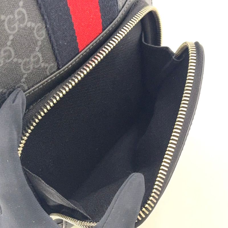 Gucci Sherry Backpack Canvas Black