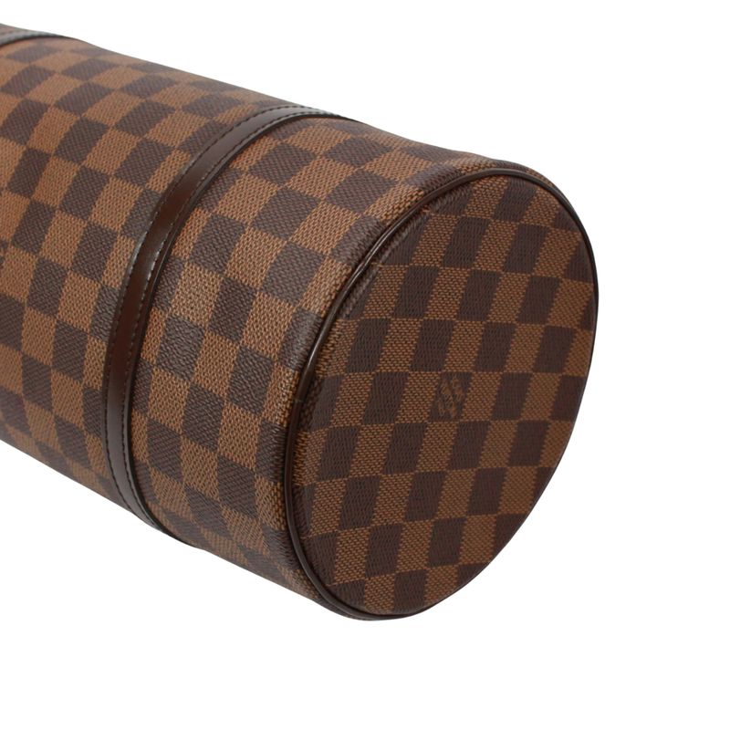 Louis Vuitton Papillon 30 Damier Ebene Leather Brown Handbag