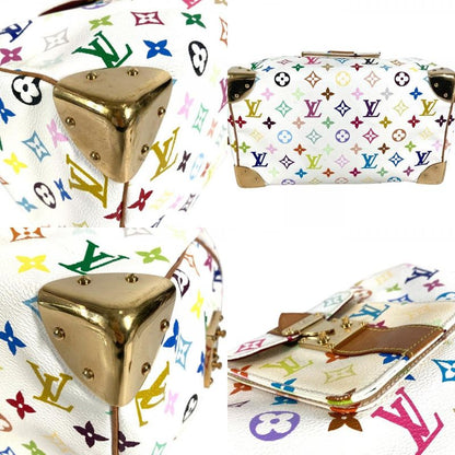 Louis Vuitton Handbag Speedy 30 Monogram Multicolor Canvas Bronze White