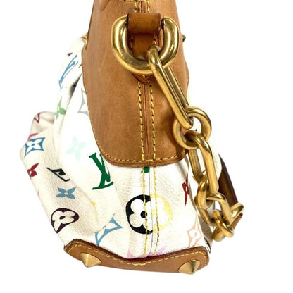 Louis Vuitton Handbag Judy PM Monogram Multicolor Canvas Bronze White