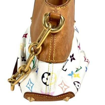 Louis Vuitton Handbag Judy PM Monogram Multicolor Canvas Bronze White