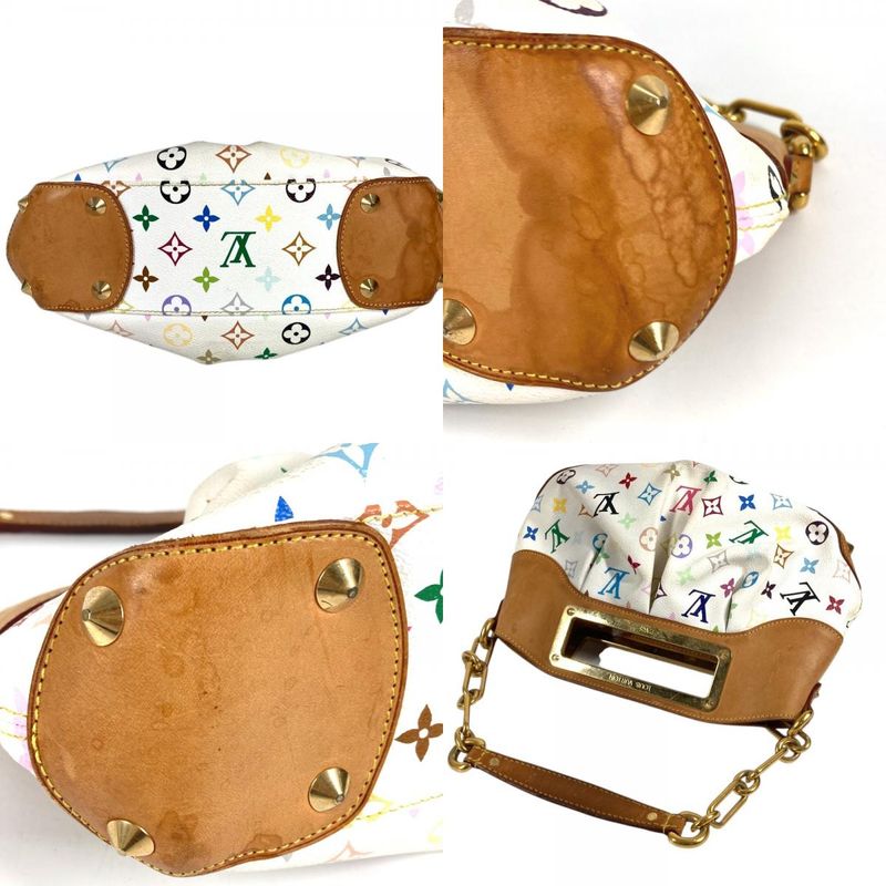 Louis Vuitton Handbag Judy PM Monogram Multicolor Canvas Bronze White