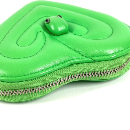 Bvlgari Coin Case Ambush Logo Leather Green
