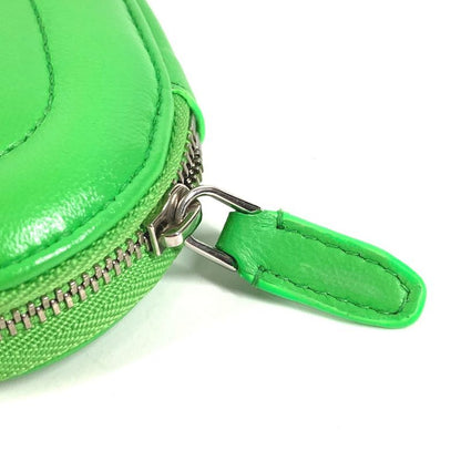 Bvlgari Coin Case Ambush Logo Leather Green