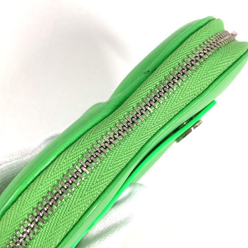 Bvlgari Coin Case Ambush Logo Leather Green