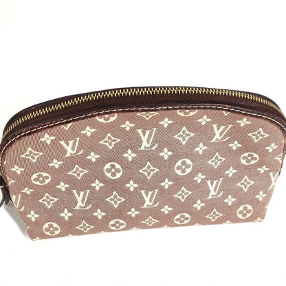 Louis Vuitton Makeup Pouch Pochette Cosmetic Monogram Idylle Sepia Red