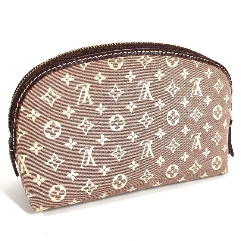 Louis Vuitton Makeup Pouch Pochette Cosmetic Monogram Idylle Sepia Red