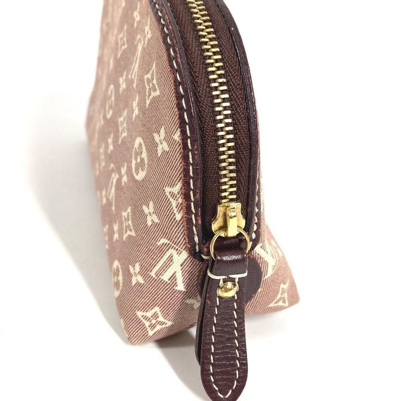 Louis Vuitton Makeup Pouch Pochette Cosmetic Monogram Idylle Sepia Red