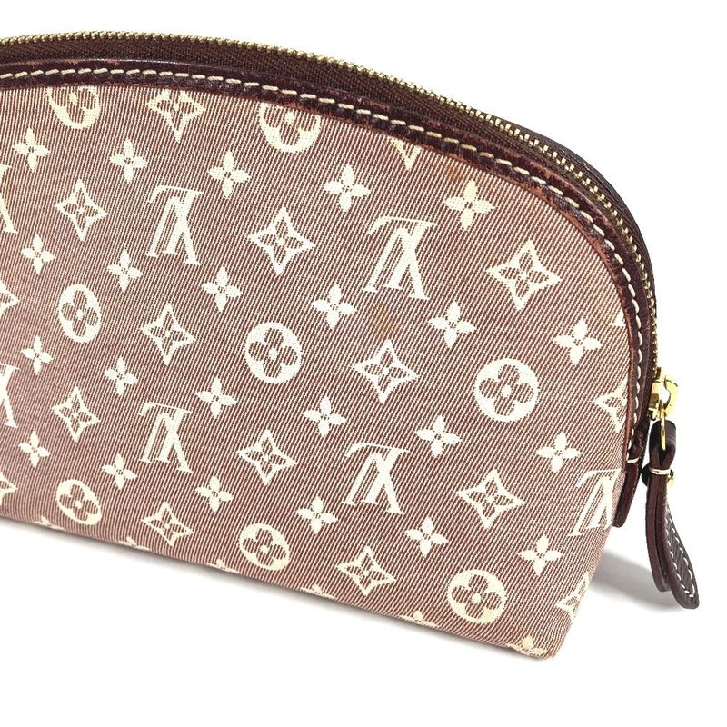 Louis Vuitton Makeup Pouch Pochette Cosmetic Monogram Idylle Sepia Red
