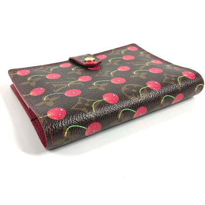 Louis Vuitton Notebook Cover Agenda PM Monogram Cherry Canvas Brown
