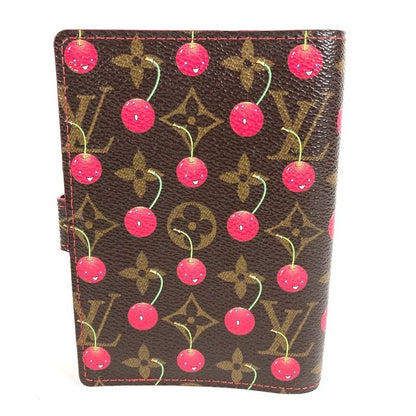 Louis Vuitton Notebook Cover Agenda PM Monogram Cherry Canvas Brown