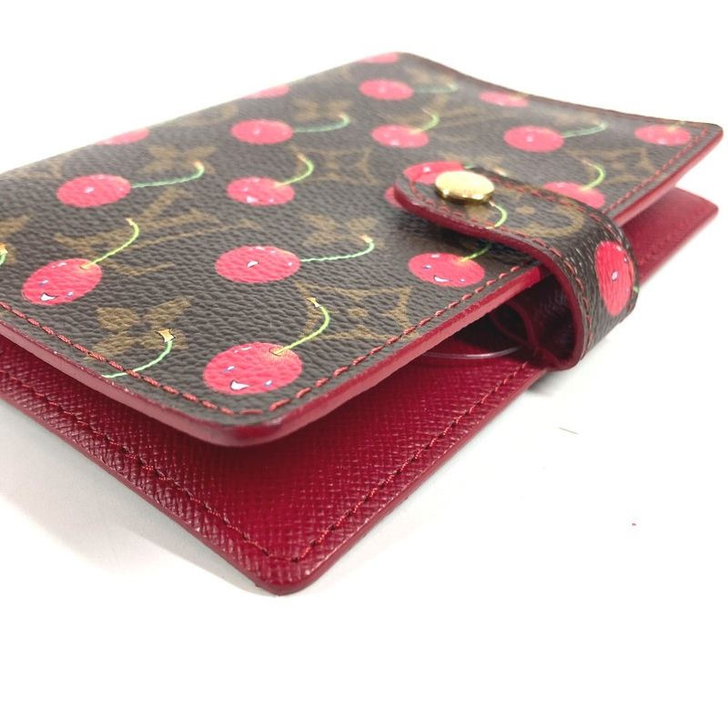 Louis Vuitton Notebook Cover Agenda PM Monogram Cherry Canvas Brown
