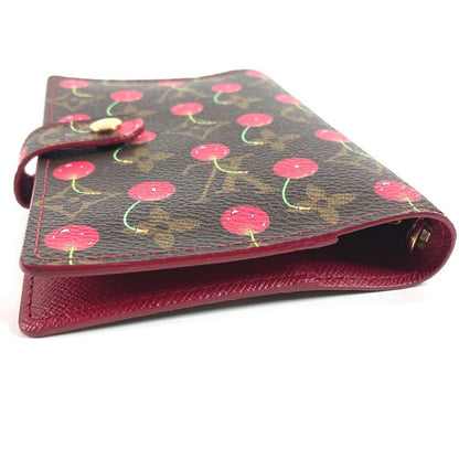Louis Vuitton Notebook Cover Agenda PM Monogram Cherry Canvas Brown