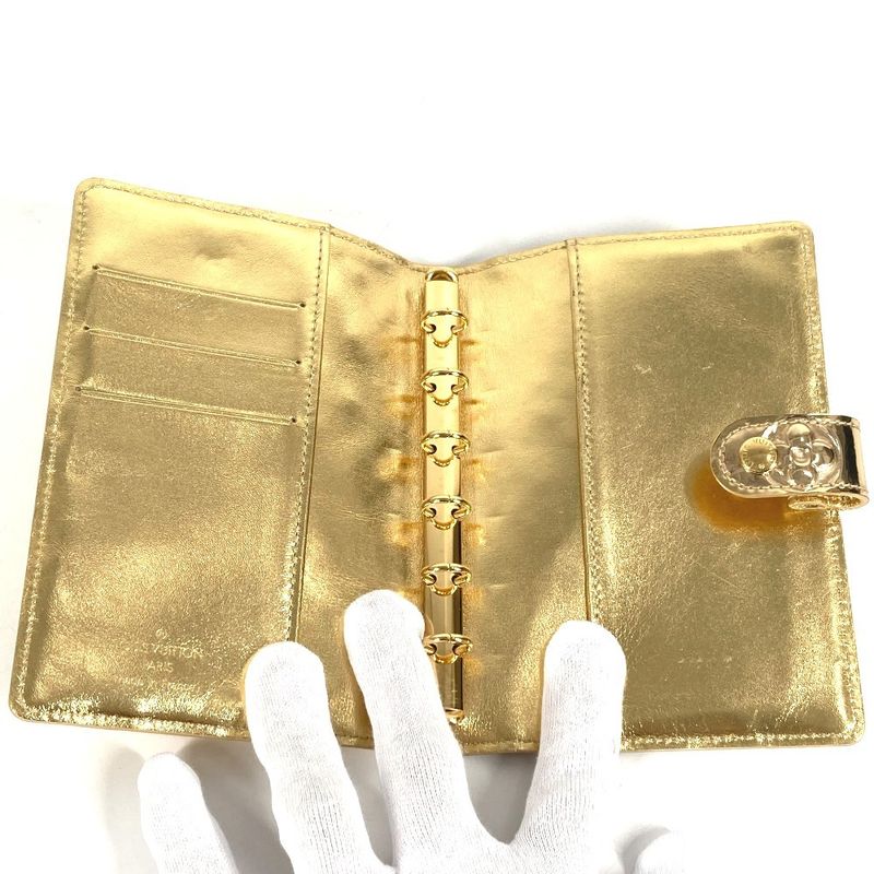 Louis Vuitton Notebook Cover Agenda PM Leather Gold