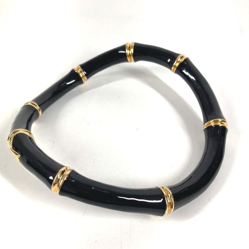 Gucci Necklace Bamboo Logo Choker Aluminum Black
