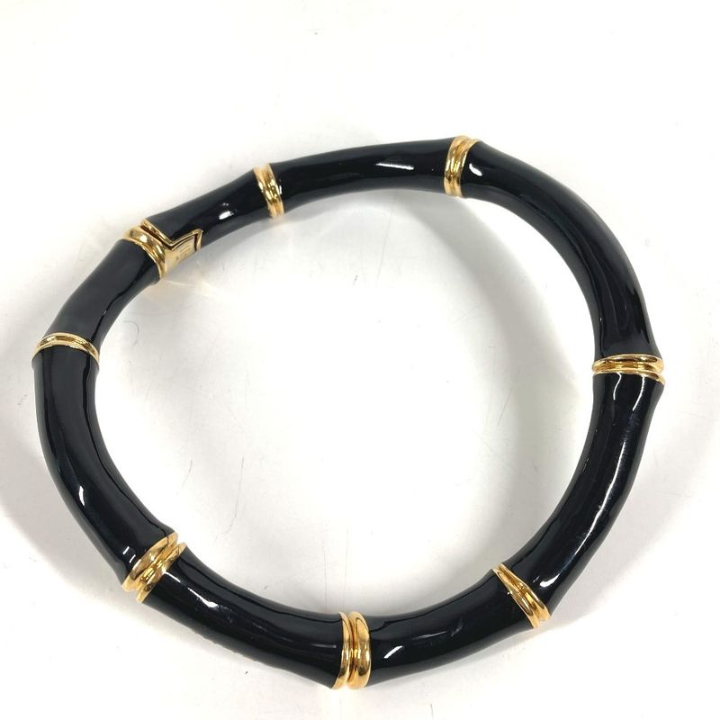 Gucci Necklace Bamboo Logo Choker Aluminum Black