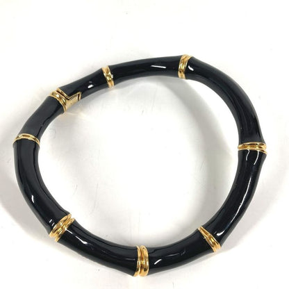 Gucci Necklace Bamboo Logo Choker Aluminum Black