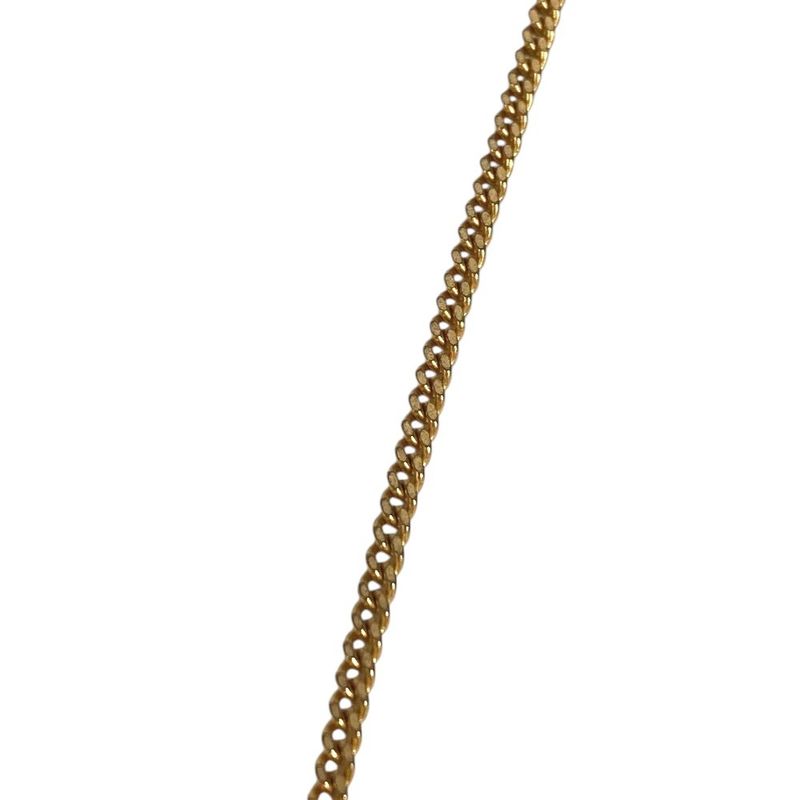Chanel Necklace Soccer Ball Logo CC Metal White