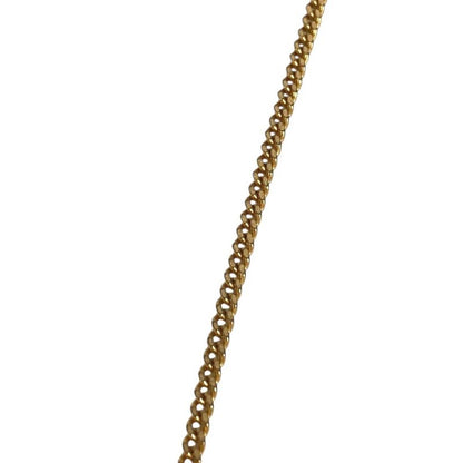 Chanel Necklace Soccer Ball Logo CC Metal White