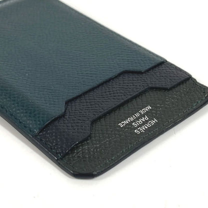 Hermes Card Case Logo City Epsom Black
