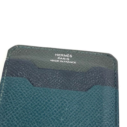 Hermes Card Case Logo City Epsom Black