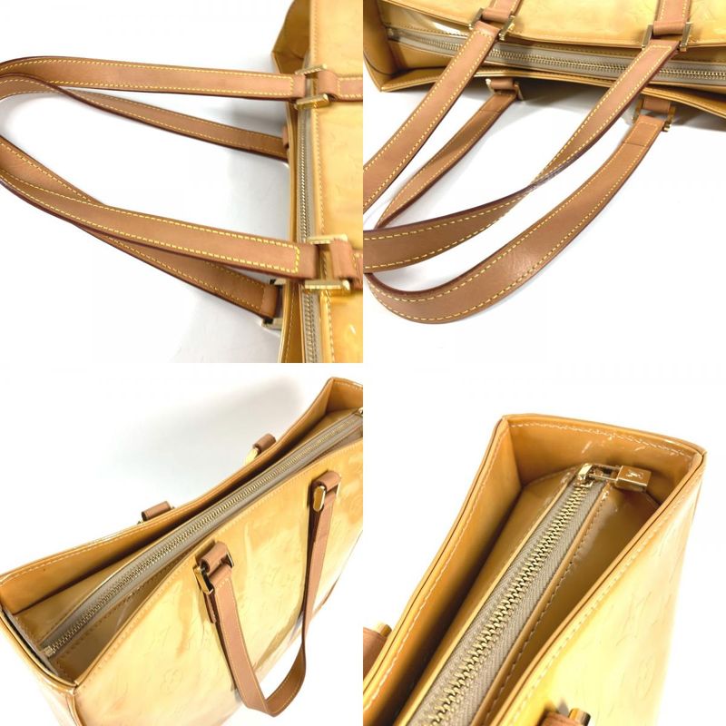 Louis Vuitton Shoulder Bag Columbus Monogram Vernis Canvas Beige