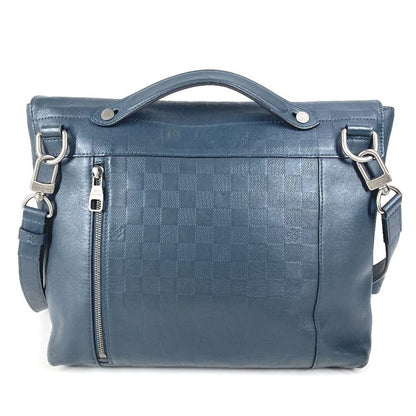 Louis Vuitton Shoulder Bag Loft Damier Infini Leather Cosmos Navy