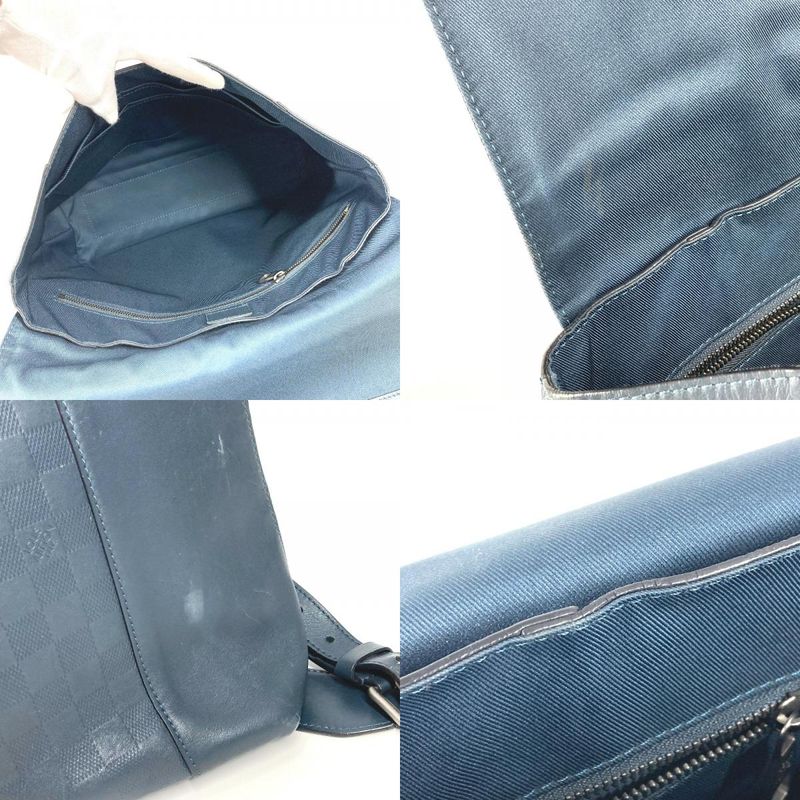 Louis Vuitton Shoulder Bag Loft Damier Infini Leather Cosmos Navy