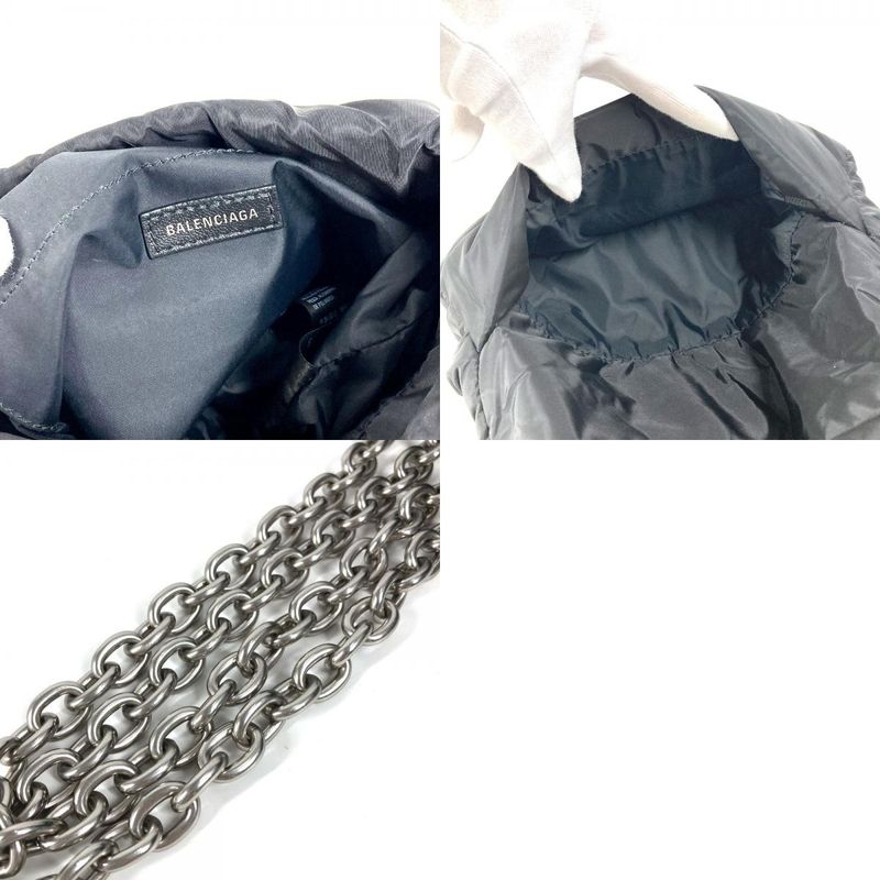 Balenciaga Shoulder Bag Monaco S Nylon Black