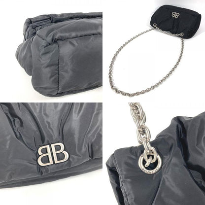 Balenciaga Shoulder Bag Monaco S Nylon Black