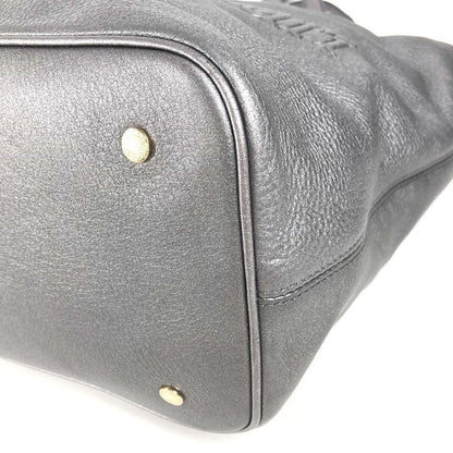 Bvlgari Shoulder Bag Collezione Sbulgari Logo Leather Metallic