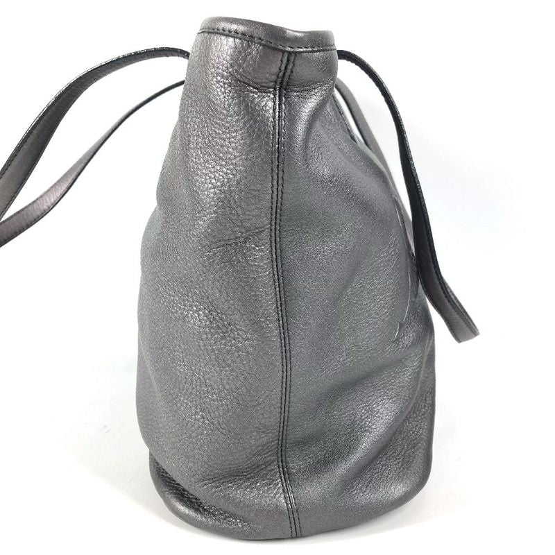 Bvlgari Shoulder Bag Collezione Sbulgari Logo Leather Metallic