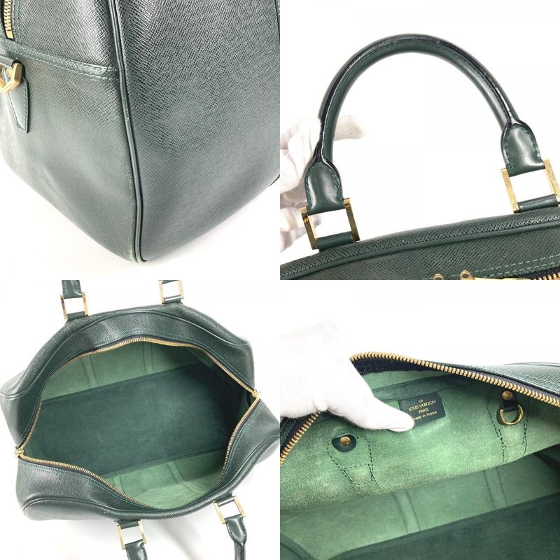 Louis Vuitton Boston Bag Kendall GM Taiga Leather Epi Sea Green