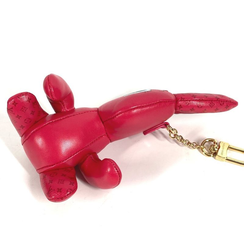 Louis Vuitton Key Holder Animogram Rabbit Leather Pink
